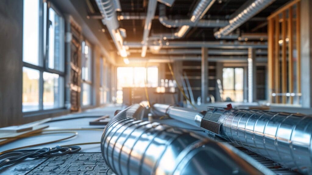 A high-tech HVAC system being replace