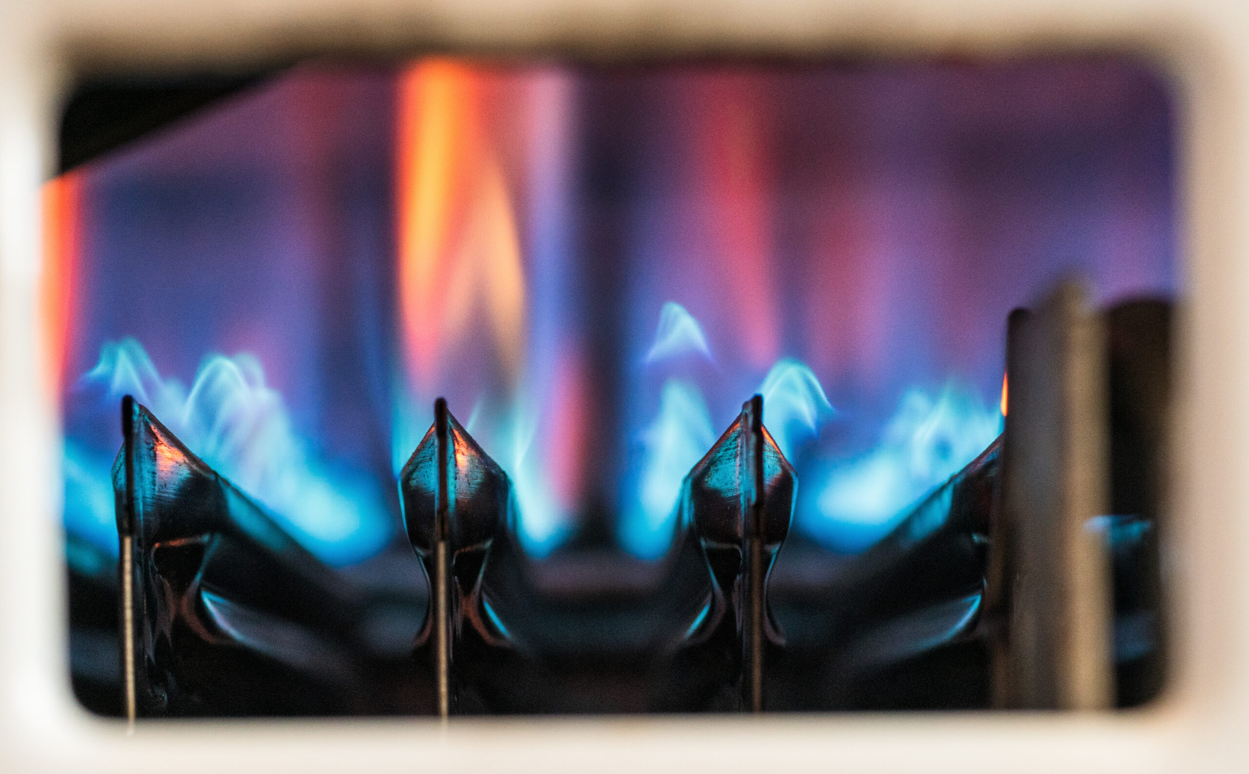 Gas heating boiler flames Chicago heating and furnace repair HVAC